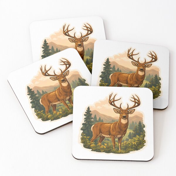 Item preview, Whitetail Deer Watercolor designed and sold by ChemicalXShop.