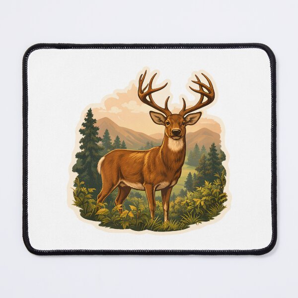 Item preview, Whitetail Deer Watercolor designed and sold by ChemicalXShop.