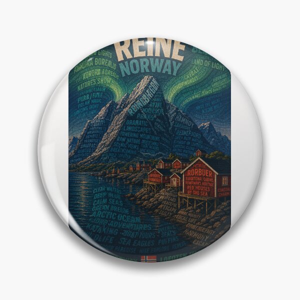 Item preview, Reine Lofoten Norway Arctic Fjords and Northern Lights designed and sold by Places On Earth.