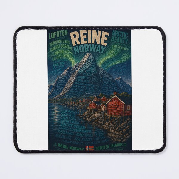 Item preview, Reine Lofoten Norway Arctic Fjords and Northern Lights designed and sold by Places On Earth.