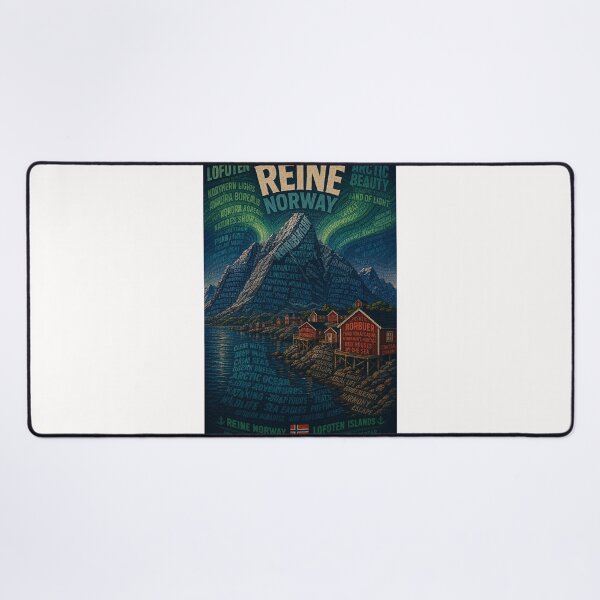 Item preview, Reine Lofoten Norway Arctic Fjords and Northern Lights designed and sold by Places On Earth.