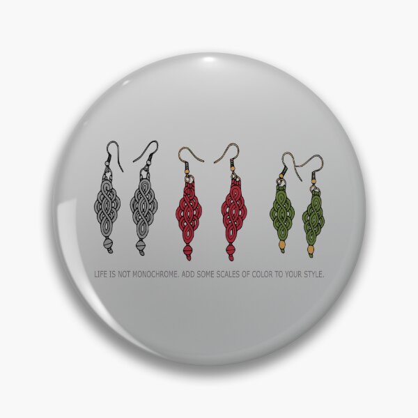 Item preview, Boho Macrame Earrings – Colorful Minimal Line Art Slate Gray Edition  designed and sold by Macramellennias.