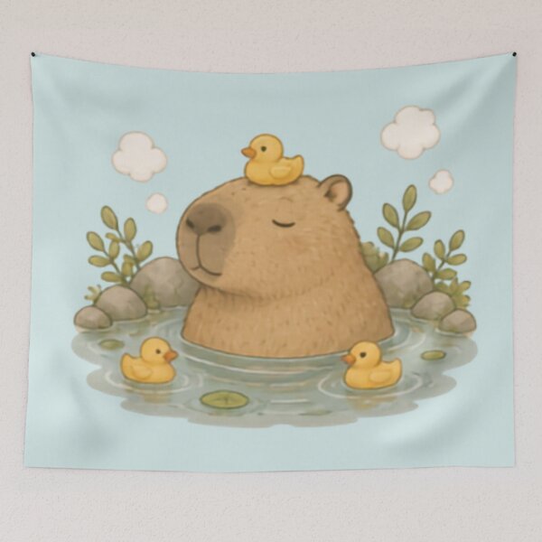 Item preview, Bath Time Buddies Capybara designed and sold by MellowMunchkins.