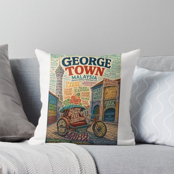Item preview, George Town Penang Malaysia UNESCO Heritage Streets designed and sold by Places On Earth.