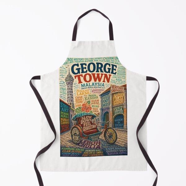 Item preview, George Town Penang Malaysia UNESCO Heritage Streets designed and sold by Places On Earth.