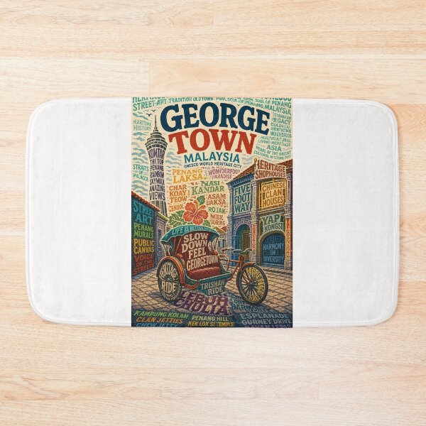 Item preview, George Town Penang Malaysia UNESCO Heritage Streets designed and sold by Places On Earth.