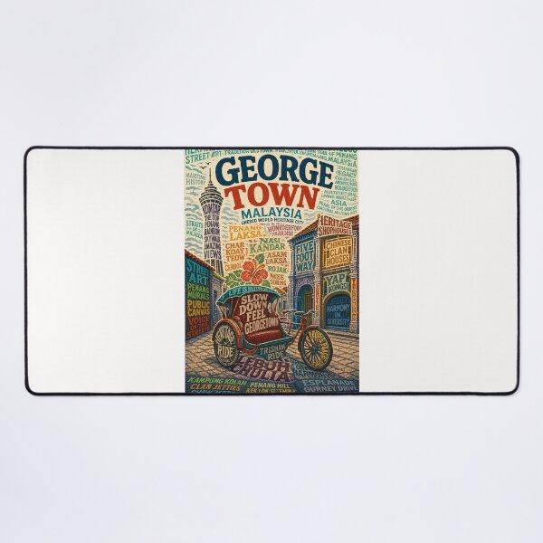 Item preview, George Town Penang Malaysia UNESCO Heritage Streets designed and sold by Places On Earth.
