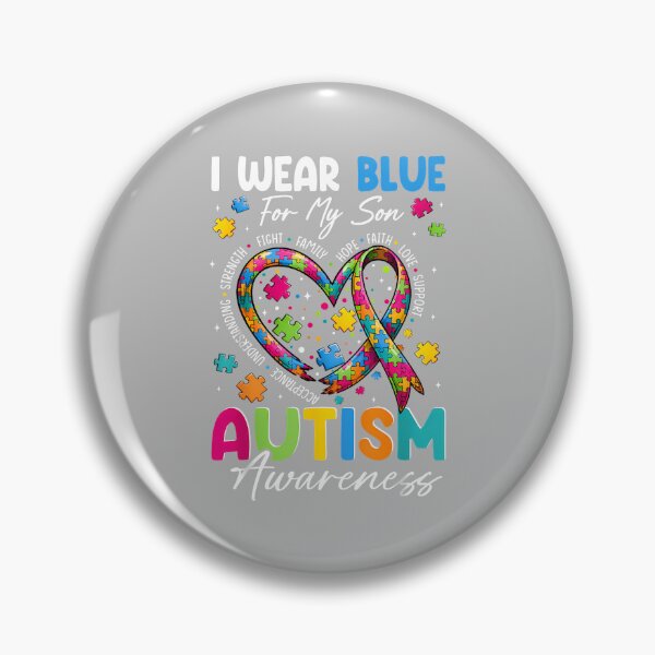 Item preview, I Wear Blue for My Son Autism Awareness Shirt Mom Dad Parent designed and sold by ArleneRowe.