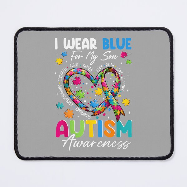 Item preview, I Wear Blue for My Son Autism Awareness Shirt Mom Dad Parent designed and sold by ArleneRowe.