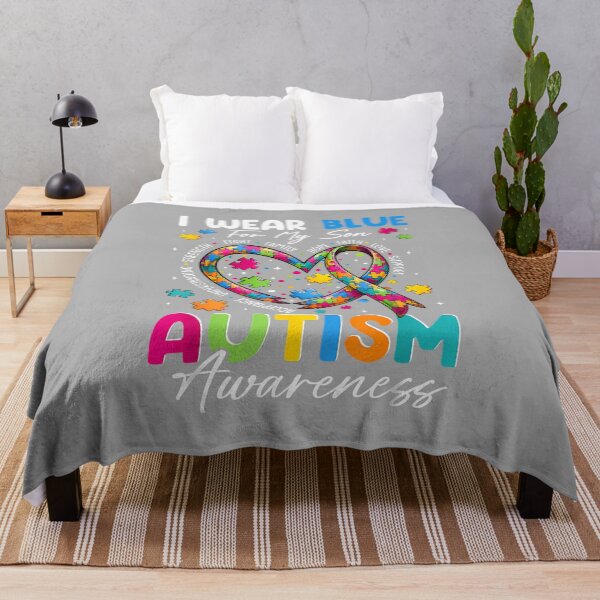 Item preview, I Wear Blue for My Son Autism Awareness Shirt Mom Dad Parent designed and sold by ArleneRowe.