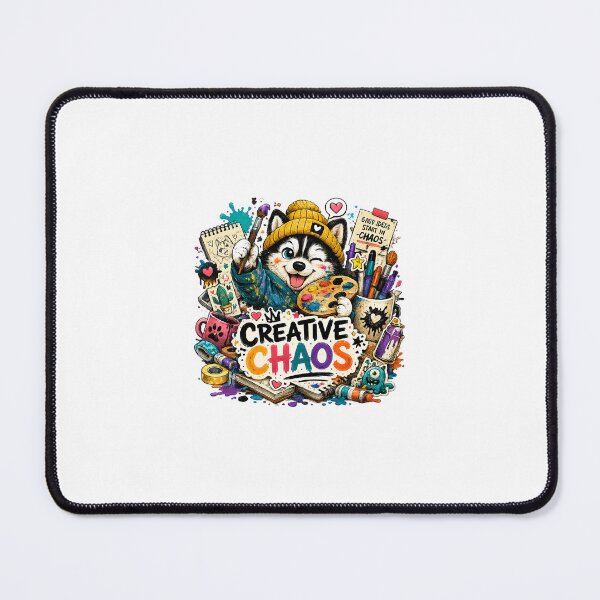 Item preview, Creative Chaos Husky Artist Sticker designed and sold by AuudiVasustudio.