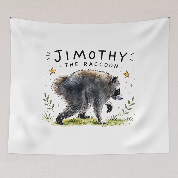 Item preview, Jimothy Raccoon Viral, Famous Seattle Raccoon, Short King Jimothy, Cute Trash Panda, Cute Baby Raccoon designed and sold by RafaelScherer.