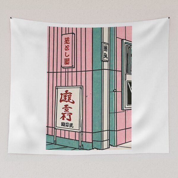 Item preview, Art - Stylized Japanese Architecture, Nostalgic Urban Ambiance designed and sold by Reverso-Design.