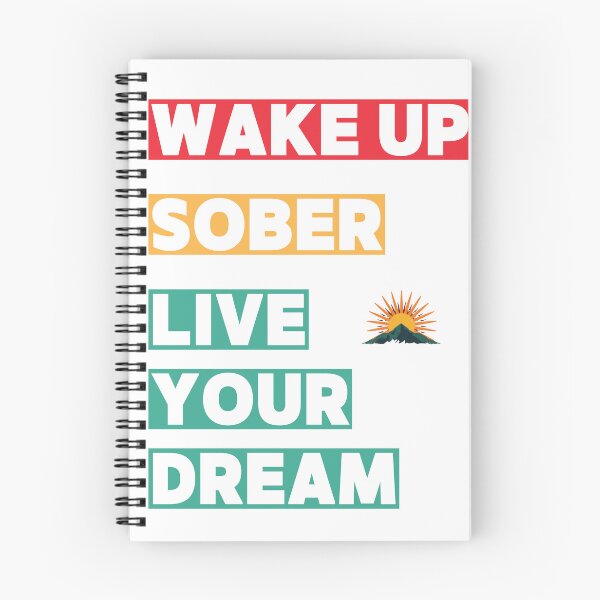 Item preview, Wake Up Sober Live Your Dream | Sobriety Motivation Tee | Sober Lifestyle Shirt designed and sold by Reverielook.