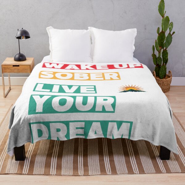 Item preview, Wake Up Sober Live Your Dream | Sobriety Motivation Tee | Sober Lifestyle Shirt designed and sold by Reverielook.