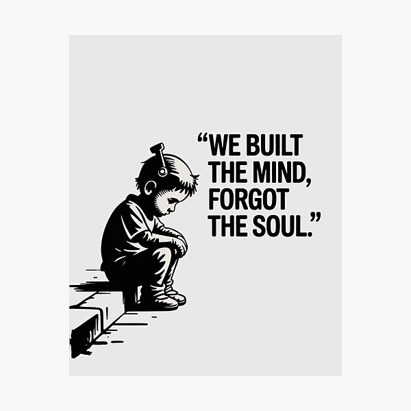 Item preview, Banksy AI - We built the mind, forgot the soul designed and sold by 123ks.