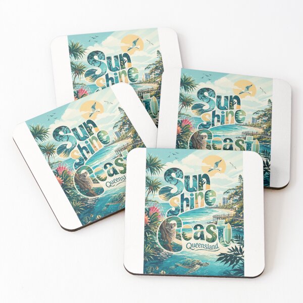 Item preview, Sunshine Coast Queensland Australia Beaches and Coastal Wildlife designed and sold by Places On Earth.