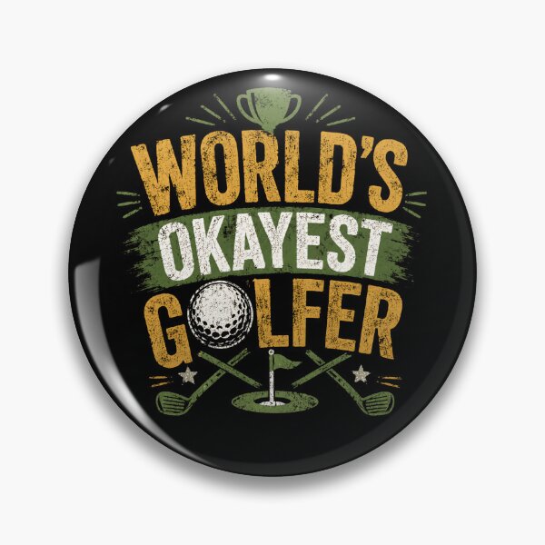 Item preview, World's Okayest Golfer Funny Golf Player Gift designed and sold by HumansStuck12.