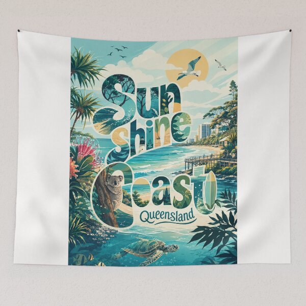 Item preview, Sunshine Coast Queensland Australia Beaches and Coastal Wildlife designed and sold by Places On Earth.