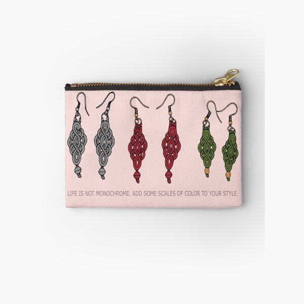 Item preview, Boho Macrame Earrings – Colorful Minimal Line Art Blush Pink  Edition  designed and sold by Macramellennias.