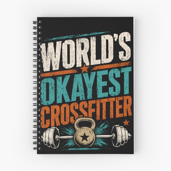 Item preview, World's Okayest CrossFitter Fitness Gym Weightlifting Enthusiast designed and sold by HumansStuck12.