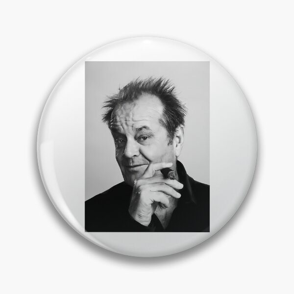 Item preview, Jack Nicholson Cigar Black And White Photography designed and sold by messiona.
