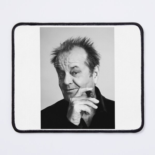 Item preview, Jack Nicholson Cigar Black And White Photography designed and sold by messiona.