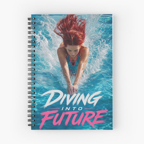 Item preview, Diving Into Future – Retro Futuristic Cyberpunk Girl designed and sold by GraphixKing999.