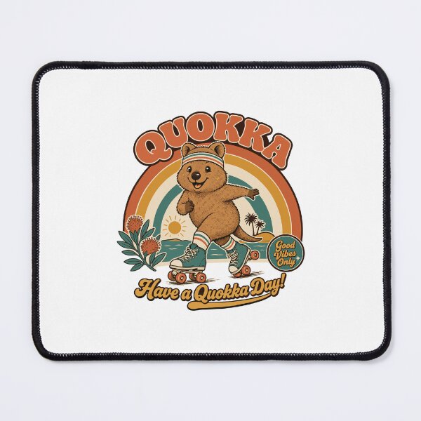 Item preview, Quokka Roller Skating Retro Good Vibes Design designed and sold by AntiqueImages.
