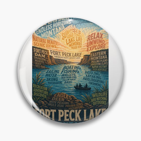 Item preview, Fort Peck Lake Montana Missouri River Recreation Area designed and sold by Places On Earth.