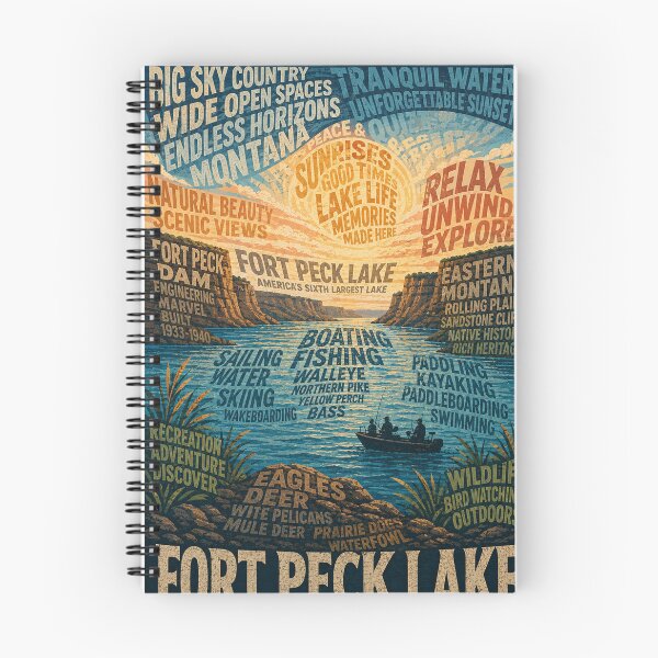 Item preview, Fort Peck Lake Montana Missouri River Recreation Area designed and sold by Places On Earth.