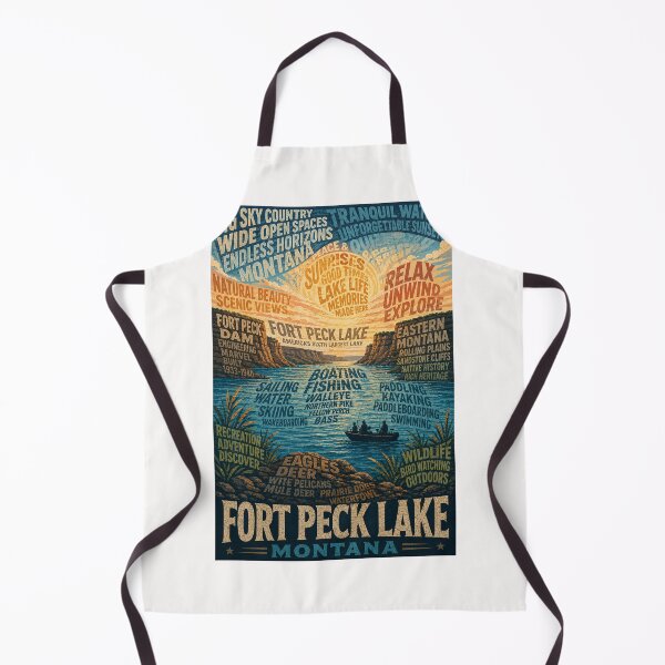 Item preview, Fort Peck Lake Montana Missouri River Recreation Area designed and sold by Places On Earth.