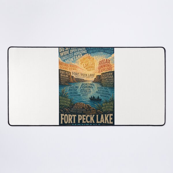 Item preview, Fort Peck Lake Montana Missouri River Recreation Area designed and sold by Places On Earth.