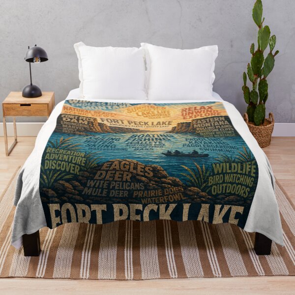 Item preview, Fort Peck Lake Montana Missouri River Recreation Area designed and sold by Places On Earth.