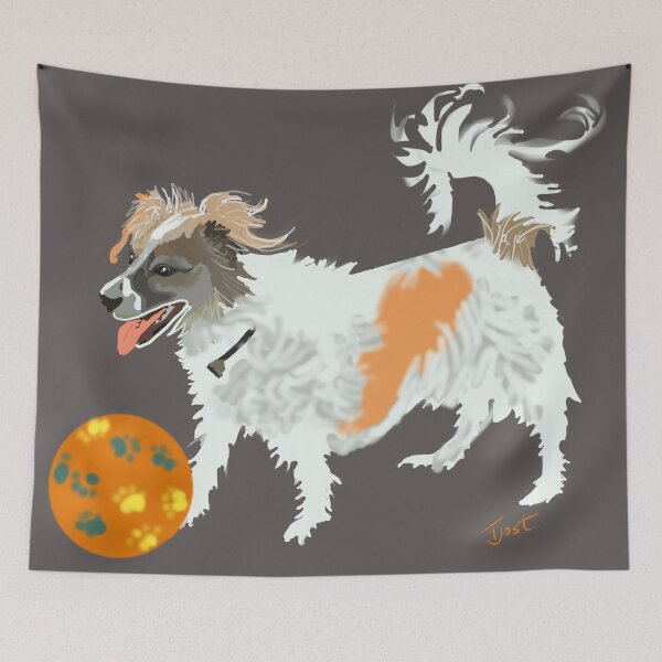 Item preview, Milly playing with a ball designed and sold by TinaJostDesigns.