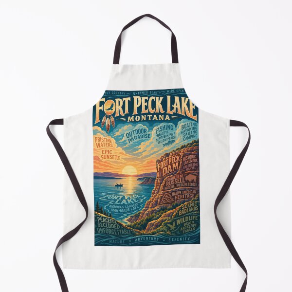 Item preview, Fort Peck Lake Montana Charles M Russell Wildlife Refuge designed and sold by Places On Earth.