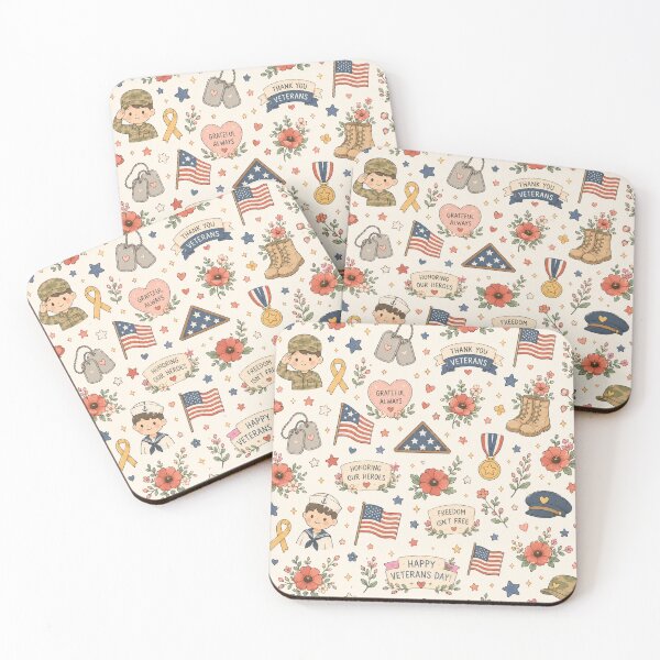 Item preview, A cute Veterans Day Pattern design designed and sold by ellinnur.