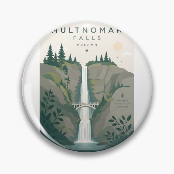 Artikelvorschau, Multnomah Falls, Columbia River Gorge, Oregon-Wasserfall entworfen und verkauft von Places On Earth.
