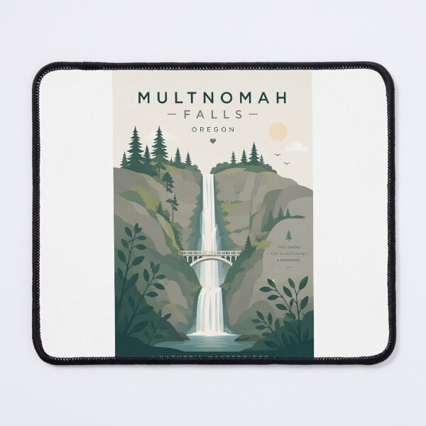 Item preview, Multnomah Falls Columbia River Gorge Oregon Waterfall designed and sold by Places On Earth.