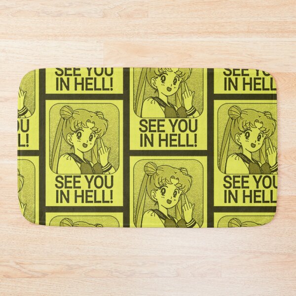 Item preview, Anime Girl Rebel Retro Anime Grunge - See You In Hell Vintage Manga Sticker designed and sold by William Cano.
