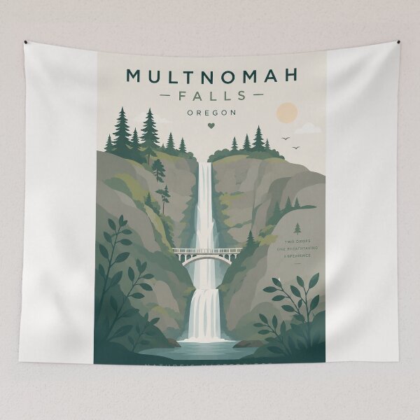Item preview, Multnomah Falls Columbia River Gorge Oregon Waterfall designed and sold by Places On Earth.