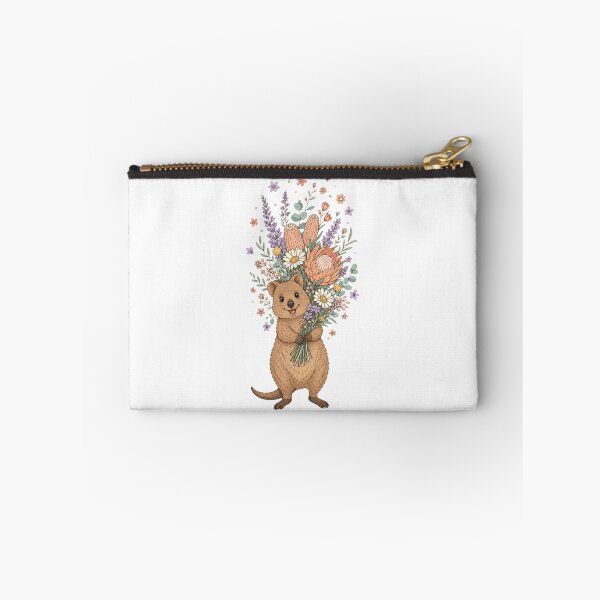 Item preview, Happy Quokka with Australian Floral Bouquet designed and sold by AntiqueImages.