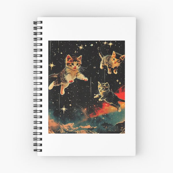 Artikelvorschau, Vintage Weltraumkatzen Retro Nebel entworfen und verkauft von jacelyndesigns.