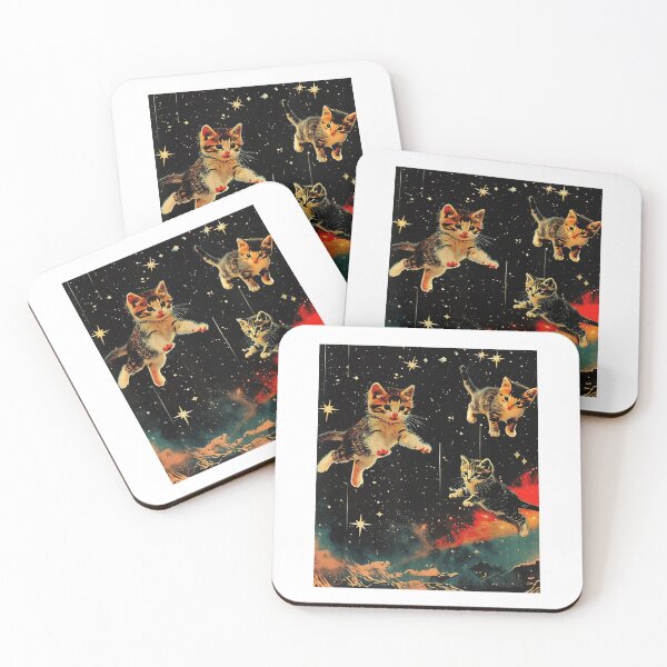Item preview, Vintage Space Cats Retro Nebula designed and sold by jacelyndesigns.
