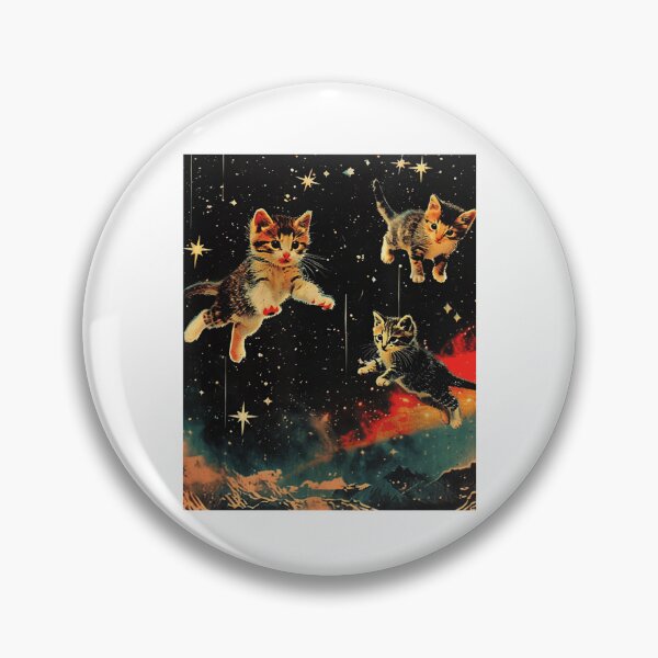 Item preview, Vintage Space Cats Retro Nebula designed and sold by jacelyndesigns.