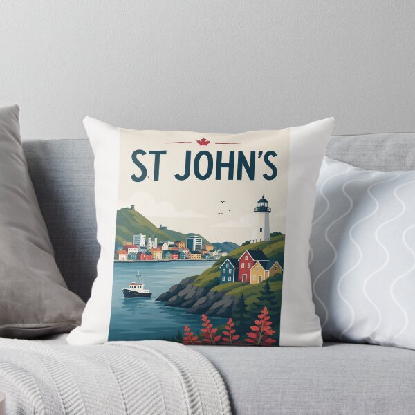 Item preview, St. John's Newfoundland Harbour, Cabot Tower and Cape Spear Lighthouse Canada designed and sold by Places On Earth.