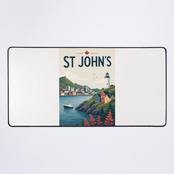 Item preview, St. John's Newfoundland Harbour, Cabot Tower and Cape Spear Lighthouse Canada designed and sold by Places On Earth.
