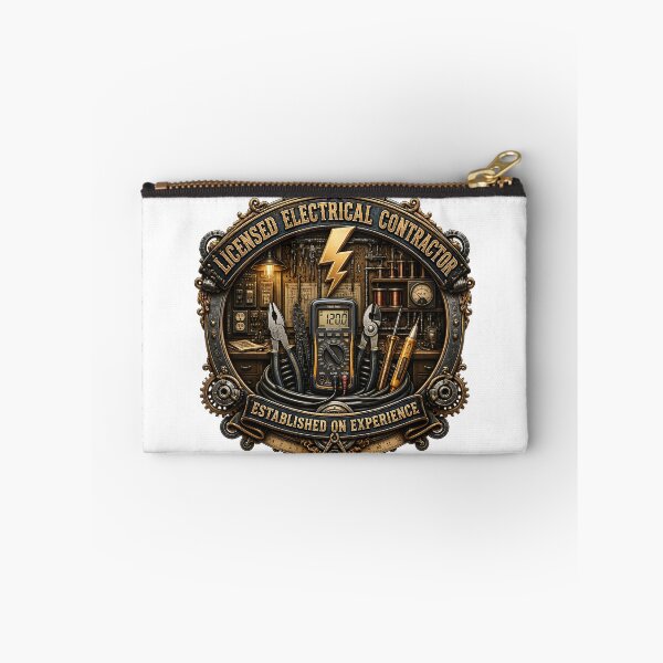 Item preview, Licensed Electrical Contractor Vintage Industrial Badge Electrician designed and sold by AffanStoreIn.