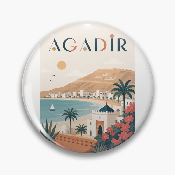 Item preview, Agadir Morocco Atlantic Coast, Kasbah Oufella and Souss Region designed and sold by Places On Earth.