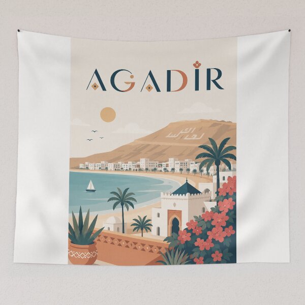 Item preview, Agadir Morocco Atlantic Coast, Kasbah Oufella and Souss Region designed and sold by Places On Earth.